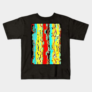 Bush Ants Abstract Digital Var 18 Further Abstracted Kids T-Shirt